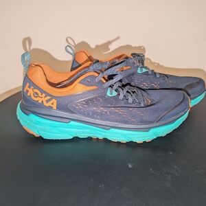 Hoka Men's Blue and Orange Running Shoes Size 12D